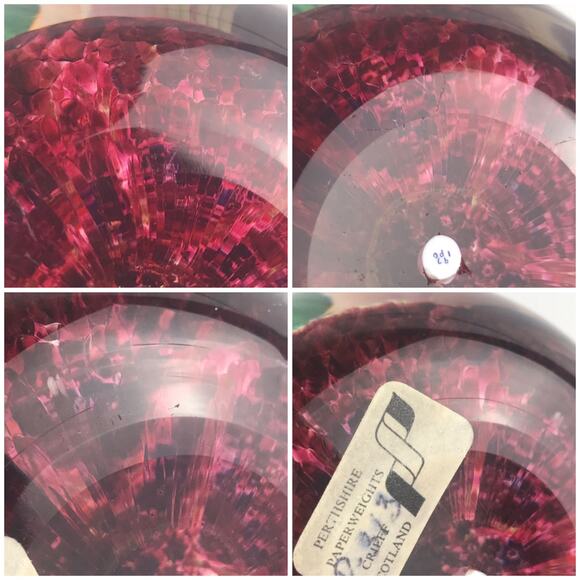 Perthshire PP30 1976 Millefiori Star Shaped Twist Ruby Vintage LE Paperweight - Picture 9 of 13